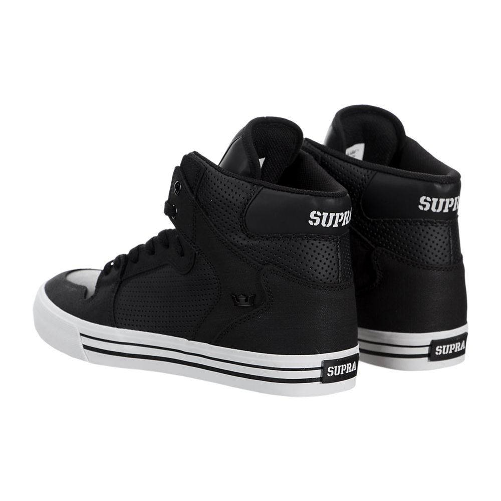 Baskets Montantes Supra Vaider Noir Black/White Homme | SZB-97101684